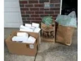 Shipping packing styrofoam and air pillows (Hockinson)