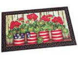 Collections Etc Patriotic Americana Garden Mat