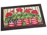 Collections Etc Patriotic Americana Garden Mat