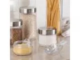InterDesign Kitchen and Bath Scoops - 4 Piece Set Clear