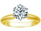 Near 1 Carat Carat Round Cut Diamond Solitaire Engagement Ring 1