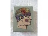 Phrenology Head Porcelain Trinket Box