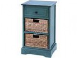 Woodcraft Life Style Cabinet With 2 Wicker Baskets