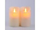Calm-life Classic Pillar Real Wax Flameless LED Candles 3&quot X