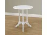 Frenchi Home Furnishing Round End Table White