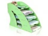 AUCH Multi-use Wooden Bill Note Storage RackBook HolderDesktop L