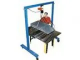 Bear Claw Work-Area Portable Gantry Crane Under I-Beam to Ground