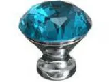 KINGSO 10pcs Crystal Glass Cupboard Wardrobe Knob Door Cabinet D