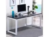 Yaheetech Computer Desk Home Office Table Workstation (Black)