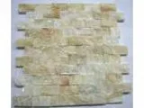 Honey Onyx Split Face 1x2 Mosaic Tile for Kitchen Backsplash Wal