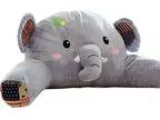 Mlotus Plush Elephant Kids Bedrest Reading Pillow with Arms Back