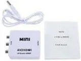 Mini AVCVBS 3RCA Composite Video AV to HDMI Converter for TVPCPS