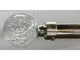 Siena Home Fashions Crystal Curtain Rod (48&quot-84&quot Silver)