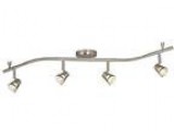 Galaxy Lighting 755595BN 4 Light Halogen Flexible Complete Track