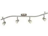 Galaxy Lighting 755595BN 4 Light Halogen Flexible Complete Track