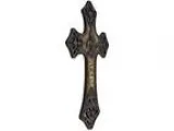 Large 15&quot Ornate Fleur De Lis Layered Wall Cross Decorative 