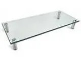 Glass TV Stand LCD LED TV Riser Computer Monitor and Laptop Stan