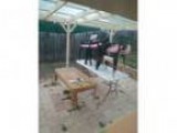 Tables and garden chairs