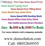 Part time home based data entry typing j