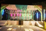 Attractive stage flower decoration in de