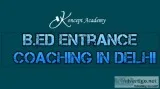 Topper bed entrance coaching in delhi