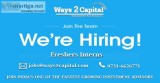 Ways2capital : invites internship applic