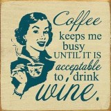Coffee and wine