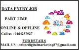 Data entry job is available with us 