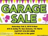 TOMORROW GARAGE SALE FEB 2 6-9am