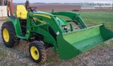 2006 John Deere 3120 with Loader and Bucket Firm 3800