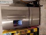 Stainless steel fridge