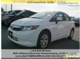 2012 HONDA CIVIC LX SEDAN