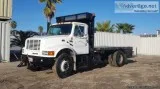 2001 INTERNATIONAL 4900 FLATBED TRUCK