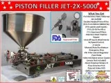 Jet-2x-2500 Double Head -Piston Filler