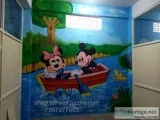 play school wall painting themes in Vijayawada
