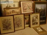 ART PRINTS. variety for home or office decor  framed excellent