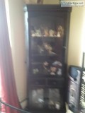 oak color coffee table and two end tables