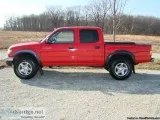 2002 Toyota Tacoma Red Crew Cab Pickup Truck