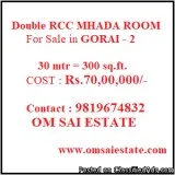 600 sq.ft. Double RCC MHADA Row House for Sale