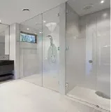 Custom frameless shower doors.