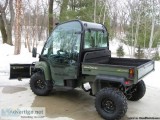 2008 John Deere Gator XUV 850D with FUll Cab and Plow 2800