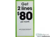 2 LINES FOR 40 A MONTH WITH CRICKET WIRELESS SOUTHFIELD