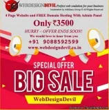 4 Page Website and FREE Domain Hosting With Admin Panel Rs 3500