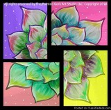 Folsom Studio 324 Succulent  You Get 2 Canvases  Only 40