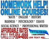 COMPLETING ONLINE COURSES AND ANY TYPE OF WORK