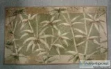 TROPICAL PALM TREE AREA DOOR RUG