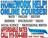 ONLINE HOMEWORK HELP FOR STUDENTS - OVER 35 COURSES