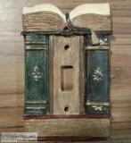 LIBRARY BOOKS DECOR SINGLE SWITCH PLATE COVER