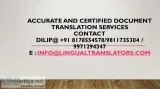 Italian Translation and Translator in Karnal