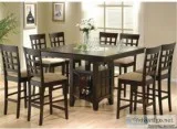 Table 4feet by 4 feet with 6 bar chairs